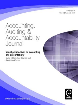 cover image of Accounting, Auditing & Accountability Journal, Volume 22, Issue 6
